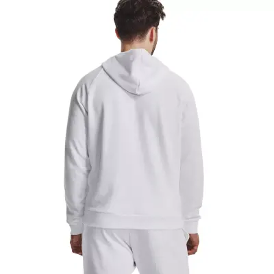 Under Armour 1379757 Ua Rival Fleece Hoodie Beyaz Erkek Ceket - 2