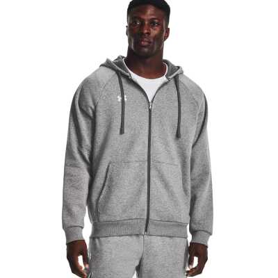 Under Armour 1379767 Rival Fleece Full Zip Hoodie Gri Erkek Ceket - Under Armour
