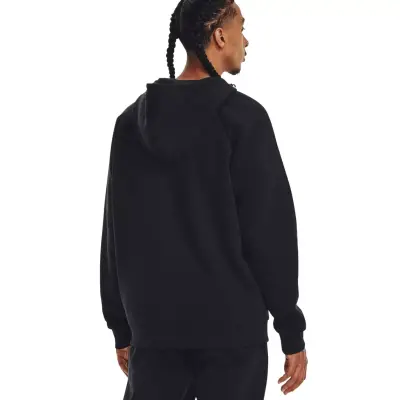 Under Armour 1379767 Rival Fleece Full Hoodie Siyah Erkek Ceket - 2