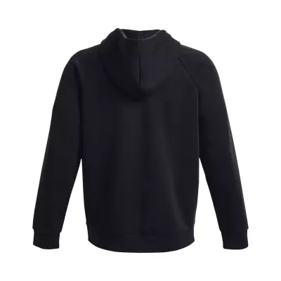 Under Armour 1379767 Rival Fleece Full Hoodie Siyah Erkek Ceket - 5