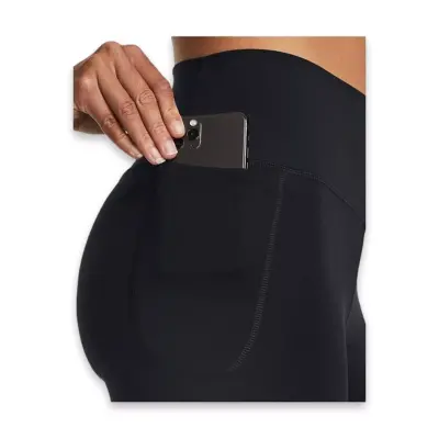 Under Armour 1382519 Meridian Middy Kısa Tayt Siyah Kadın Tayt - 4