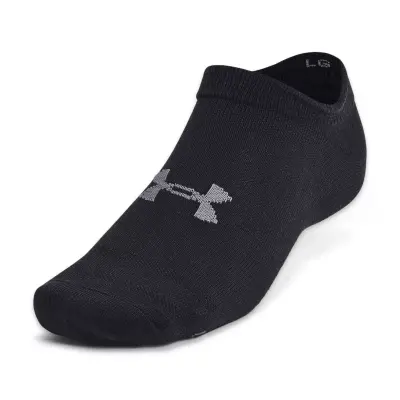 Under Armour 1382611 Ua Essential No Show 6Pk Çorap Siyah Unisex Çorap - Under Armour (1)