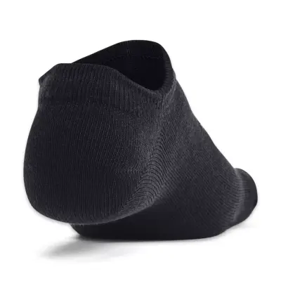 Under Armour 1382611 Ua Essential No Show 6Pk Çorap Siyah Unisex Çorap - 3