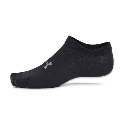 Under Armour 1382611 Ua Essential No Show 6Pk Çorap Siyah Unisex Çorap - 4