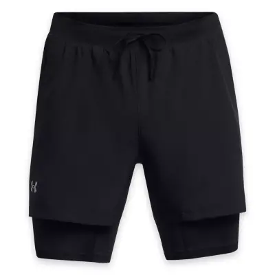 Under Armour 1382640 Ua Launch 5'' 2-In-1 S Siyah Erkek Şort - 4