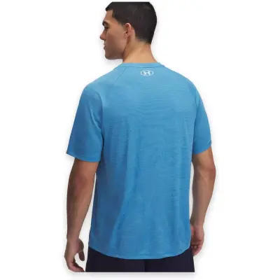 Under Armour 1382796 Ua Tech Textured Ss Mavi Erkek T-Shirt - 2