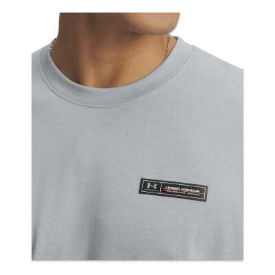 Under Armour 1382831 Ua Hw Armour Label Ss Gri-Siyah Erkek T-Shirt - 3