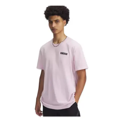 Under Armour 1382831 Ua Hw Armour Label Ss Pembe Erkek T-Shirt - 1