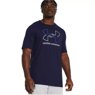 Under Armour 1382915 Ua Gl Foundation Update Ss Lacivert Erkek T-Shirt - 1