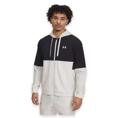 Under Armour 1383400 Ua Zone Woven Jacket Siyah-Beyaz Erkek Ceket - 1