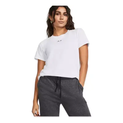 Under Armour 1383648 Ua Rival Core Ss Beyaz Kadın T-Shirt - 1