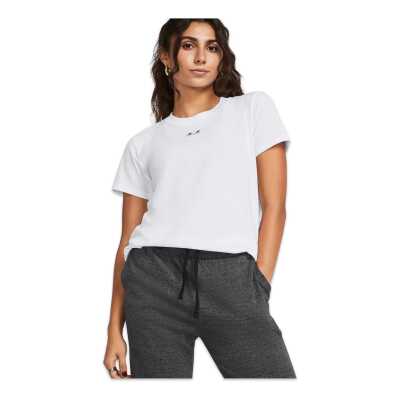 Under Armour 1383648 Ua Rival Core Ss Beyaz Kadın T-Shirt - 1