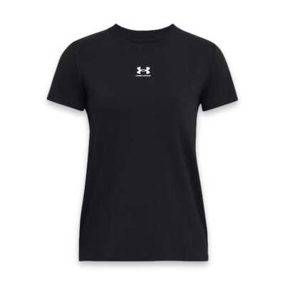 Under Armour 1383648 Ua Rival Core Ss Siyah Kadın T-Shirt - 2