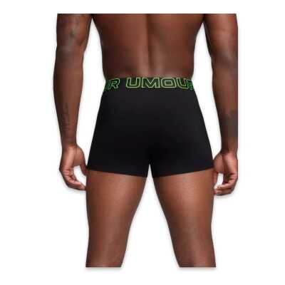 Under Armour 1383891 Ua Performance Cotton Solid 3 In 3Pk Boxer Siyah Erkek Iç Giyim - 3