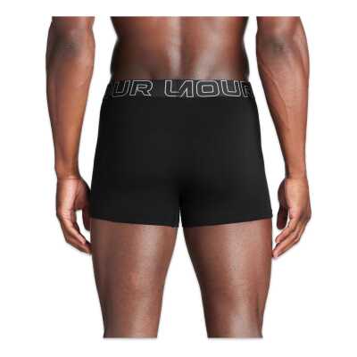 Under Armour 1383891 Ua Performance Cotton Solid 3 In 3Pk Boxer Siyah Erkek Iç Giyim - 3