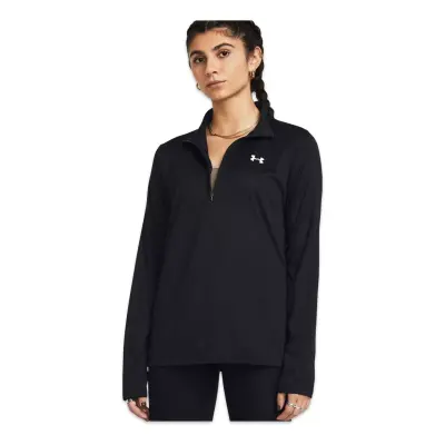 Under Armour 1384224 Tech 1/2 Zip- Solid Siyah Kadın Sweatshirt - 1