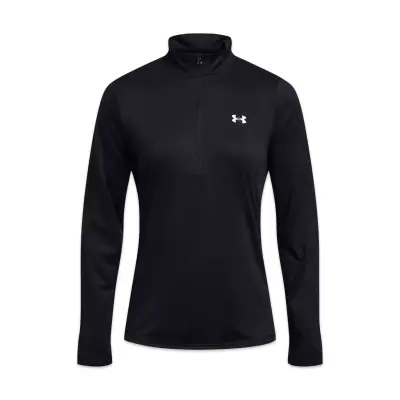Under Armour 1384224 Tech 1/2 Zip- Solid Siyah Kadın Sweatshirt - 3
