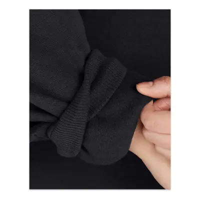 Under Armour 1386463 Ua Rival Fleece Os Crew Siyah Kadın Sweatshirt - 3