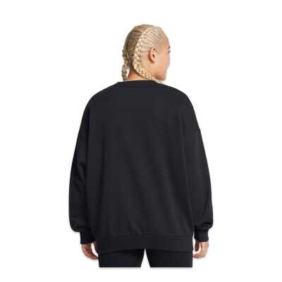 Under Armour 1386463 Ua Rival Fleece Os Crew Siyah Kadın Sweatshirt - 2