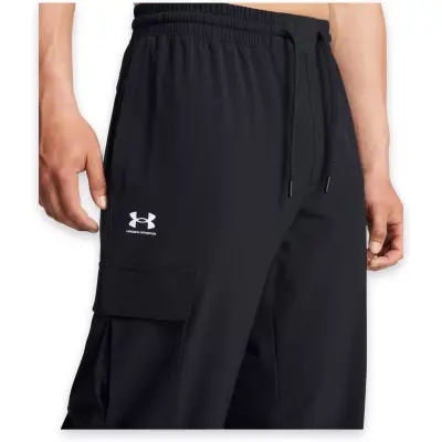 Under Armour 1386558 Ua Vibe Woven Cargo Pants Siyah Erkek Eşofman Altı - 4
