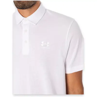 Under Armour 1386608 Ua Icon Polo Beyaz Erkek T-Shirt - 3