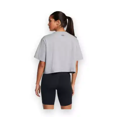 Under Armour 1386846 Ua Boxy Crop Branded Ss A.Gri Kadın T-Shirt - 2