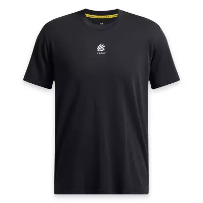Under Armour 1387107 Ua Curry Hvyweight Logo Tee Siyah Erkek T-Shirt - 3