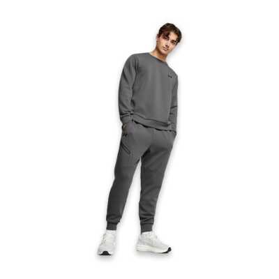 Under Armour 1389351 Ua Unstoppable Flc Crew Eu Sweat Gri Erkek Sweatshirt - 3
