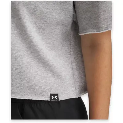 Under Armour 1389639 Ua Icon Terry Polo Gri Kadın T-Shirt - 3