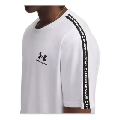 Under Armour 1390300 Ua Icon Hwt Tee Taping Beyaz Erkek T-Shirt - 3