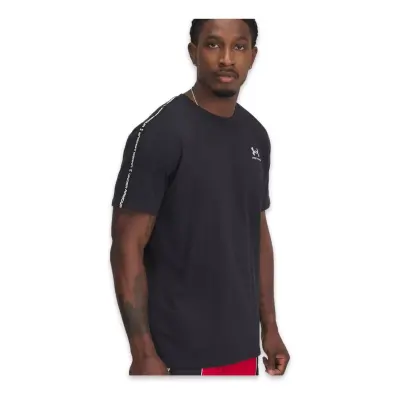 Under Armour 1390300 Ua Icon Hwt Tee Taping Siyah Erkek T-Shirt - 1