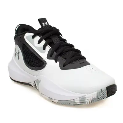 Under Armour 3025616 Lockdown 6 Beyaz Erkek Basketbol Ayakkabısı - 1
