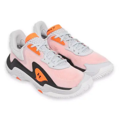 Under Armour 3028461 Ua Spawn 7 Basketbol Pembe Erkek Spor Ayakkabı - 1
