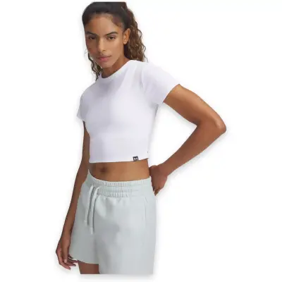 Under Armour 6000264 Ua Rival Rib Baby Tee Beyaz Kadın T-Shirt 