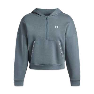 Under Armour 6003707 Rival Flc Piped Hz Hoodie Mavi Kadın Sweatshirt - 3