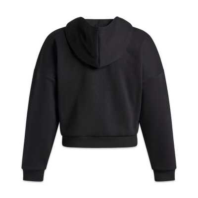 Under Armour 6003707 Rival Flc Piped Hz Hoodie Siyah-Beyaz Kadın Sweatshirt - 3