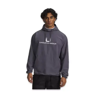 Under Armour 6003864 Ua Unstoppable Wvn Hoodie Gri Erkek Sweatshirt - 1