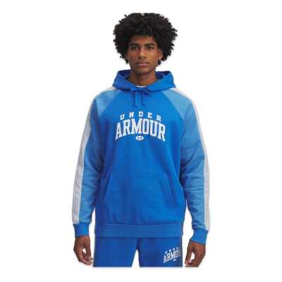 Under Armour 6003958 Ua Rival Flc Cb Hoodie Mavi Erkek Sweatshirt - 3