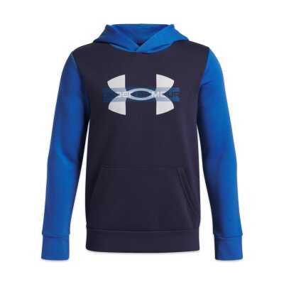 Under Armour 6004994 Ua Rival Flc Cblck Grphc Hd Mavi Çocuk Sweatshirt - 2