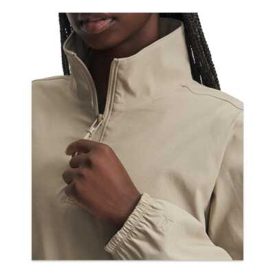 Under Armour 6007026 Ua Unstoppable Wvn Pullover Haki Kadın Sweatshirt - 3