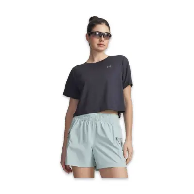 Under Armour 6009174 W Explor Trail Run Graphic Antrasit Kadın T-Shirt - 1