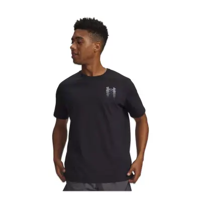 Under Armour 6009245 Ua M Blur Logo Ss Siyah Erkek T-Shirt - 1