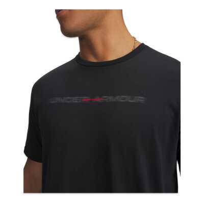 Under Armour 6009248 Ua M Blur Wm Ss Siyah-Kırmızı Erkek T-Shirt - 3