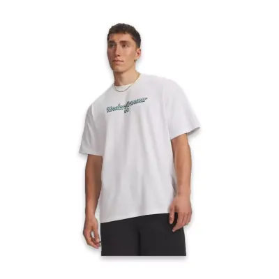 Under Armour 6009266 Ua M Hwt Wm Ss Beyaz Erkek T-Shirt - 1
