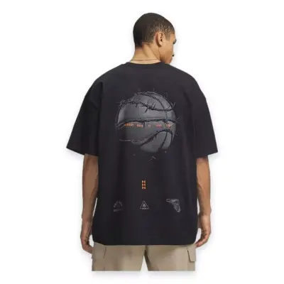Under Armour 6009329 U M Hwt Hoops Photoreal Ss Siyah Erkek T-Shirt - Under Armour (1)