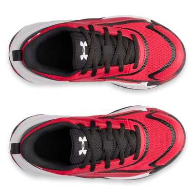 Under Armour 6009404 Ua Ps Lockdown 8 Basketbol Kırmızı Çocuk Spor Ayakkabı - 3