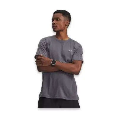 Under Armour 6009518 Ua Velociti Reflct Ss Gri Erkek T-Shirt - 1