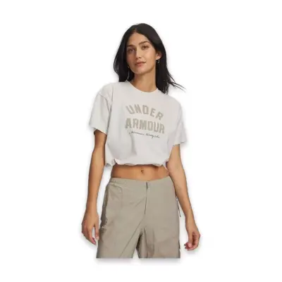 Under Armour 6010950 Ua Bungee Hem Tee Beyaz Kadın T-Shirt - 1