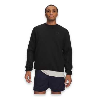 Under Armour 6013430 Ua Unstoppable Flc Crew Sweatshırt Siyah Erkek Sweatshirt - Under Armour