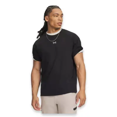 Under Armour 6013618 Ua M Hwt Metal Logo Ss -T Siyah Erkek T-Shirt 